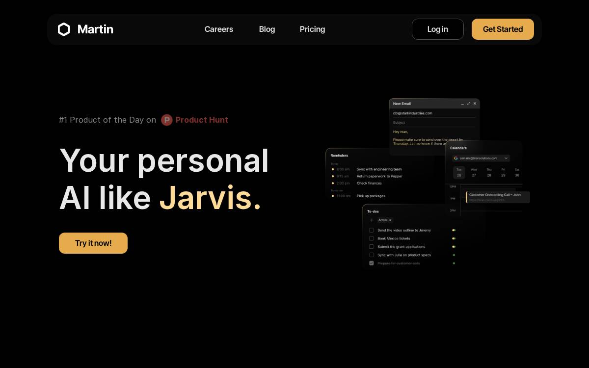 Martin AI website preview