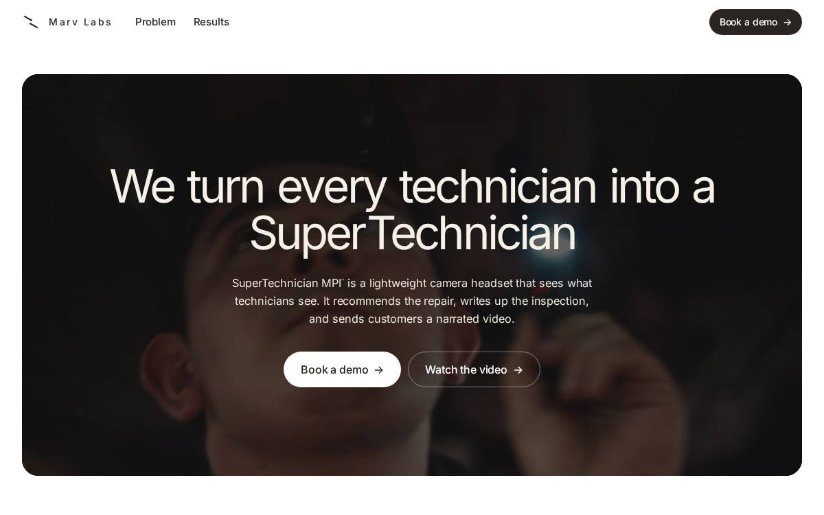 Marv Labs website preview