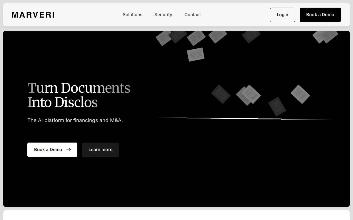 Marveri website preview