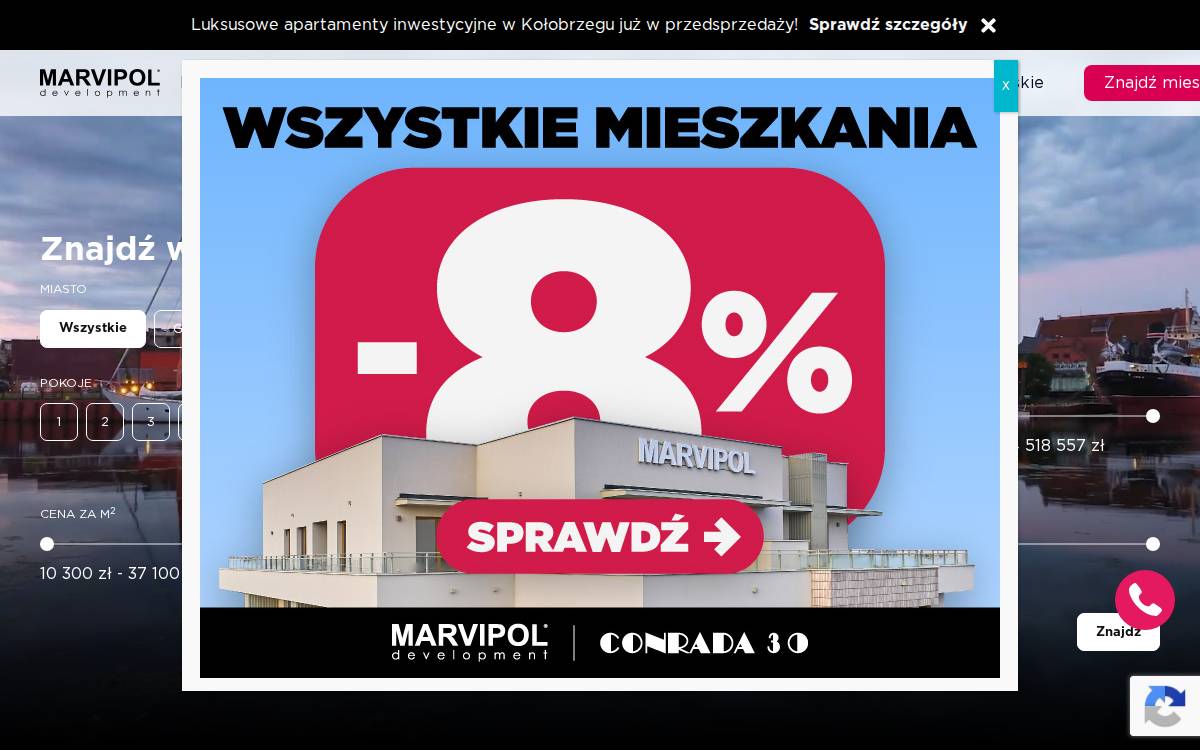 Marvipol website preview