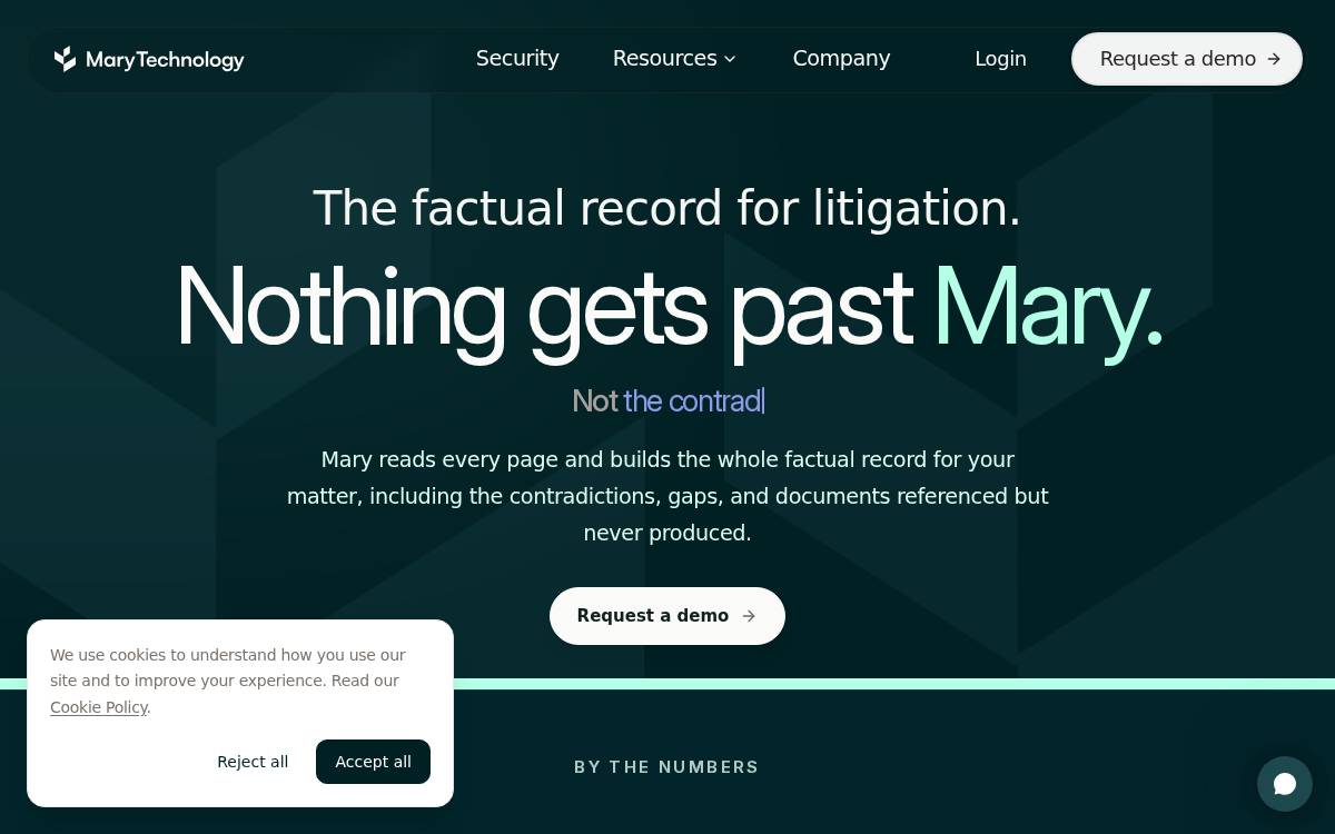 Mary Technology website preview