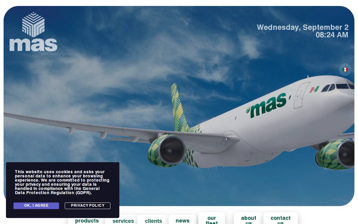 Masair website preview