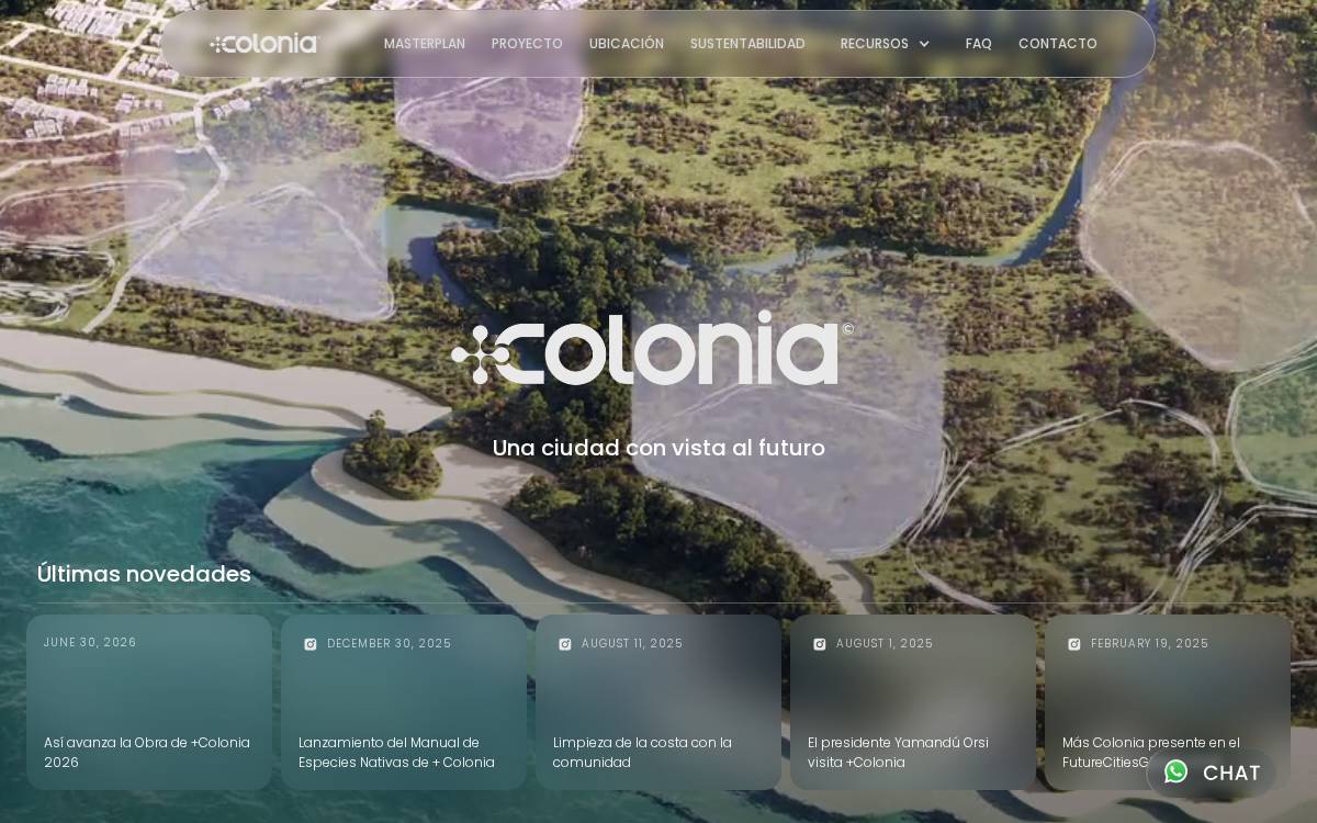 Mascolonia website preview