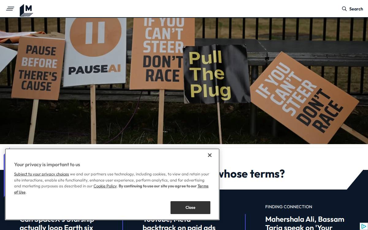 Mashable website preview