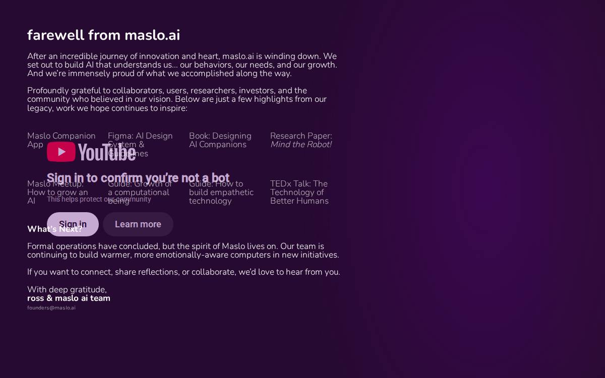 Maslo website preview