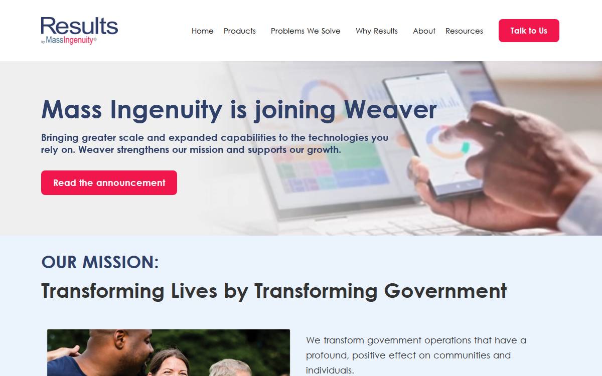 Mass Ingenuity website preview