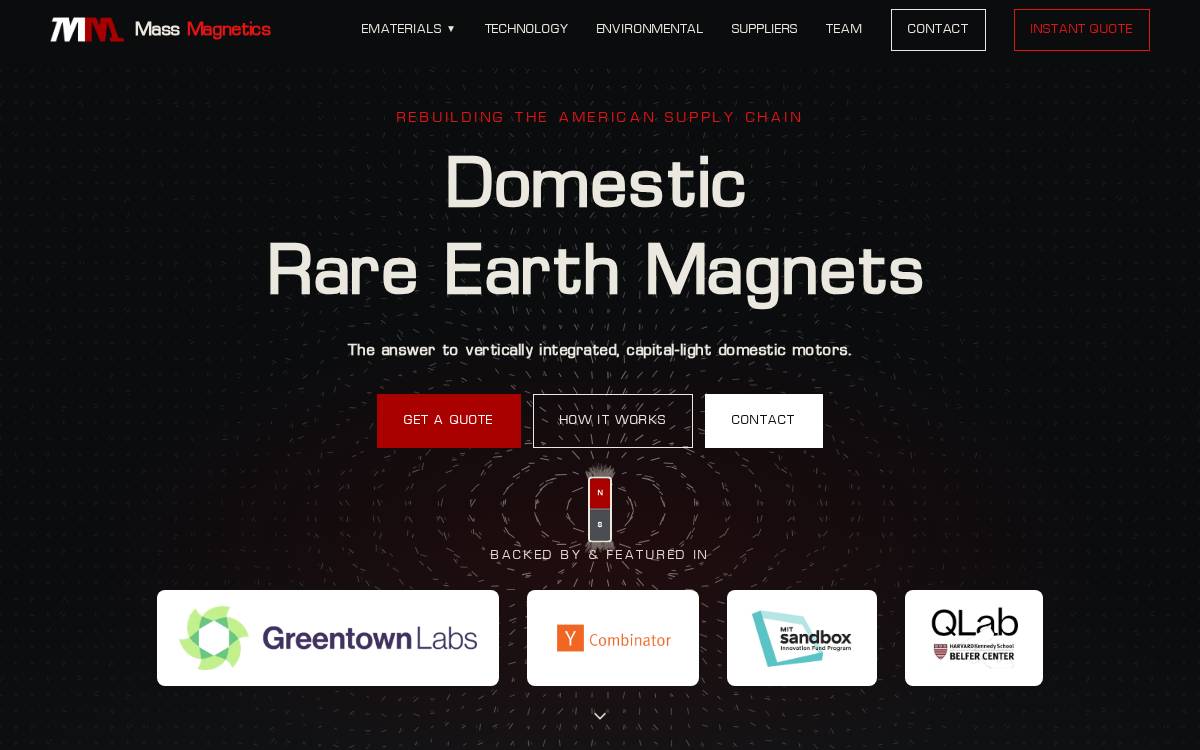 Mass Magnetics website preview