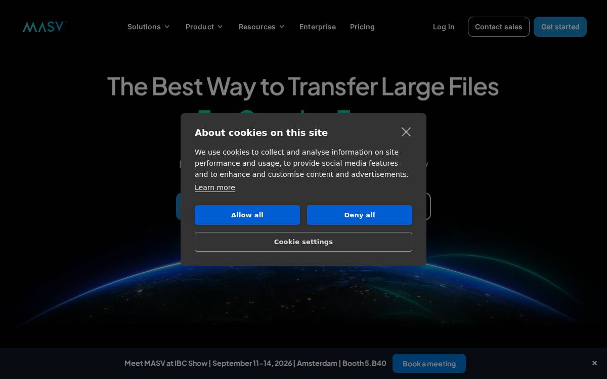 Massive website preview