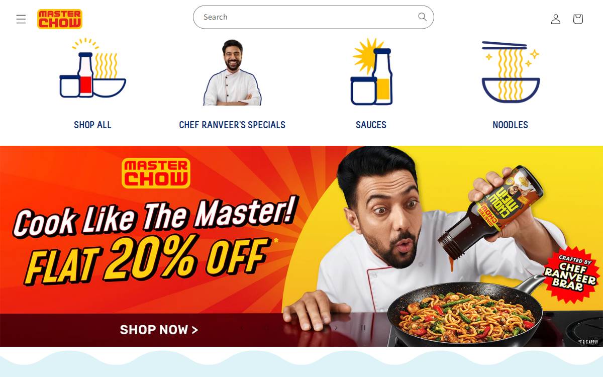 MasterChow website preview