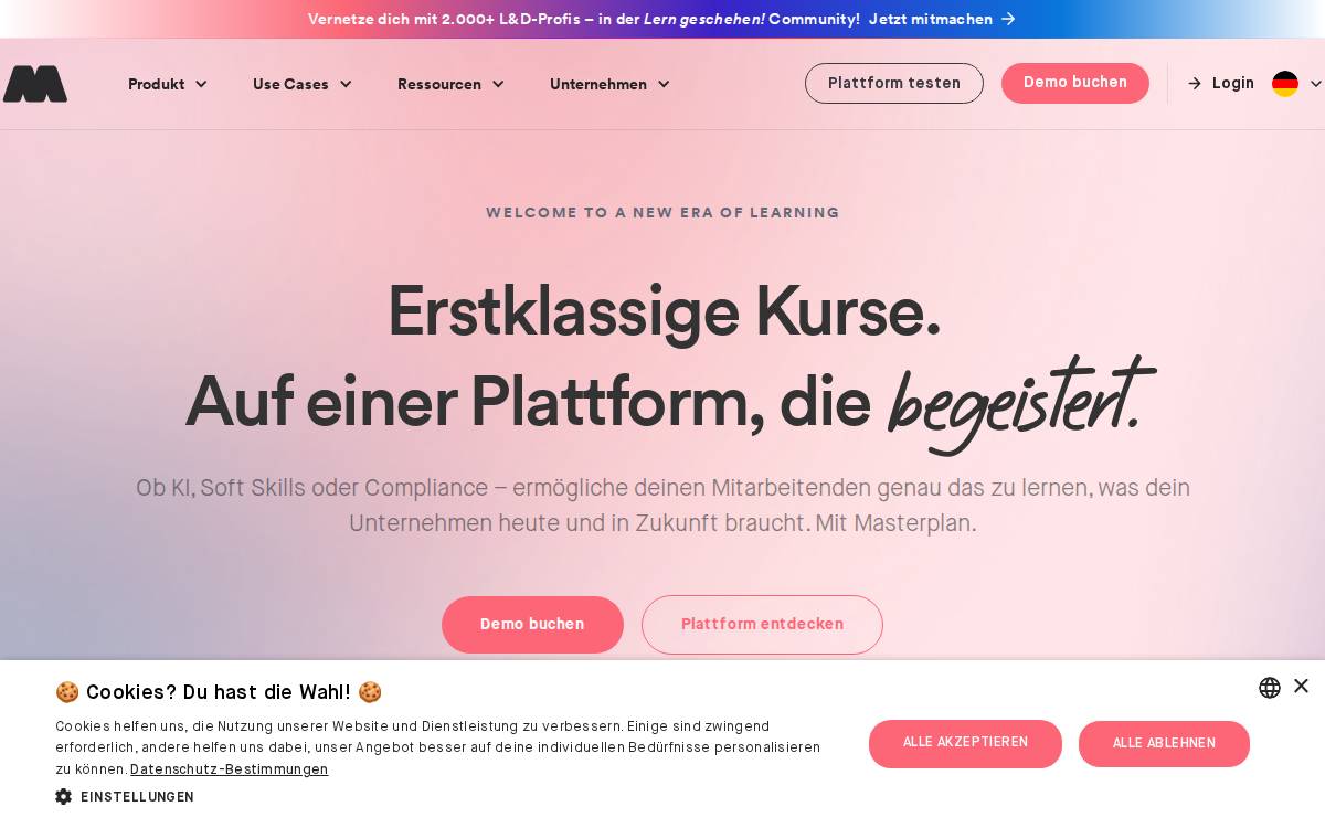 Masterplan website preview