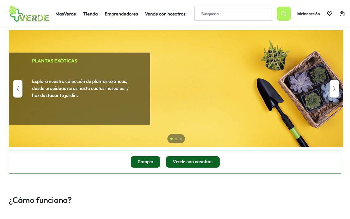 MasVerde website preview