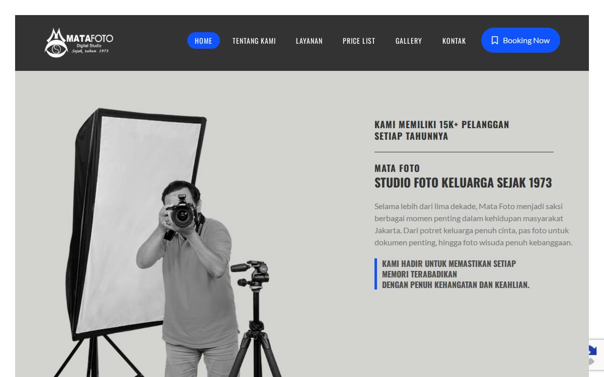 Mata Foto website preview