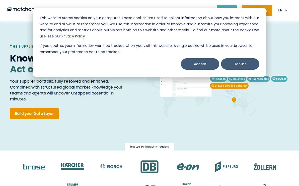 Matchory website preview