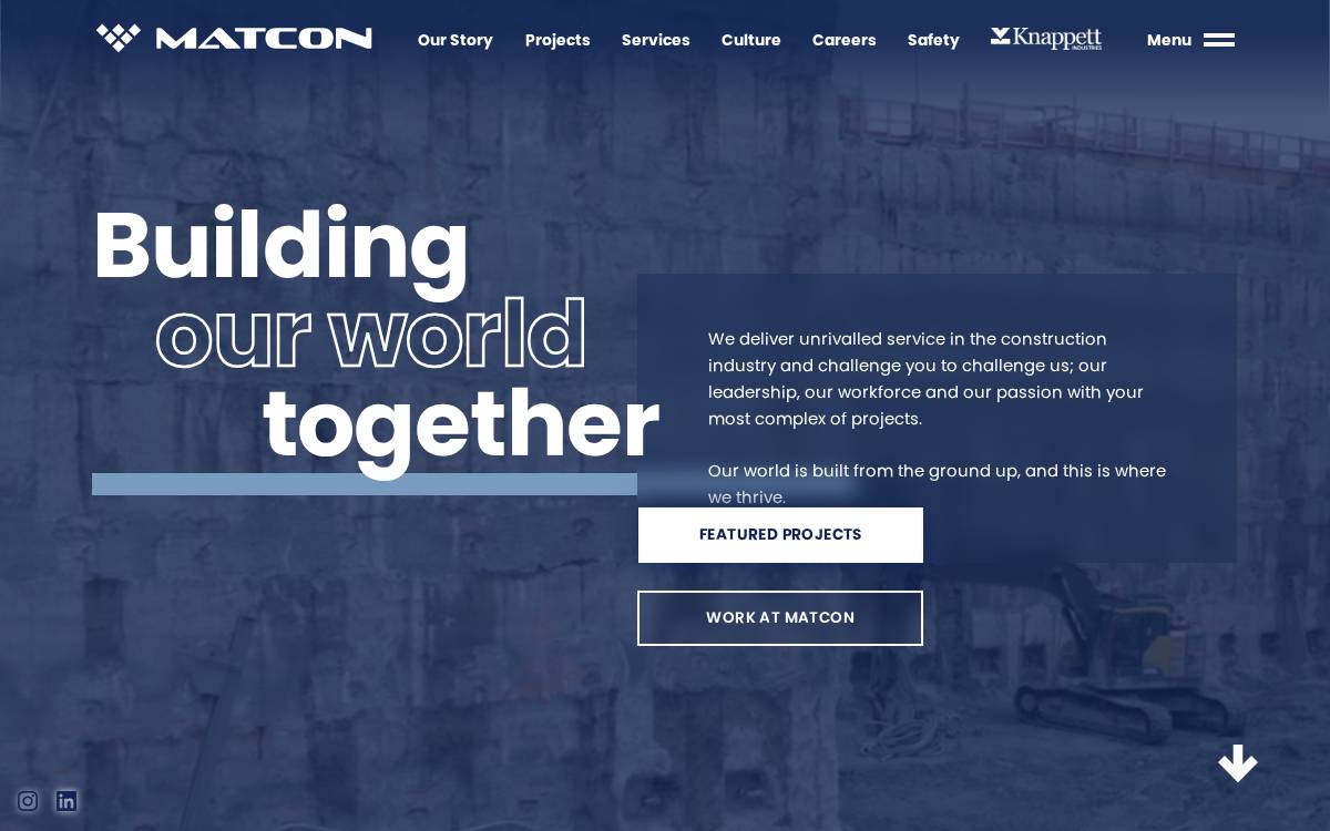 Matcon Group of Companies website preview