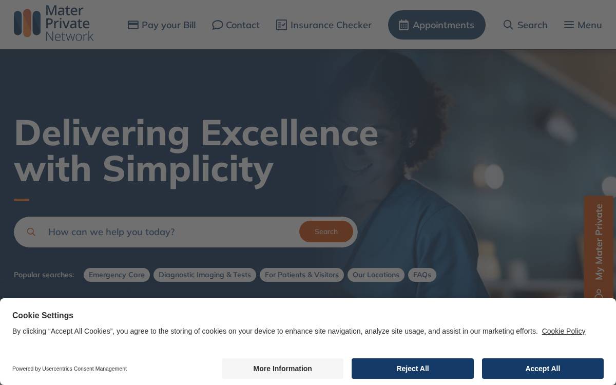 MATER PRIVATE website preview