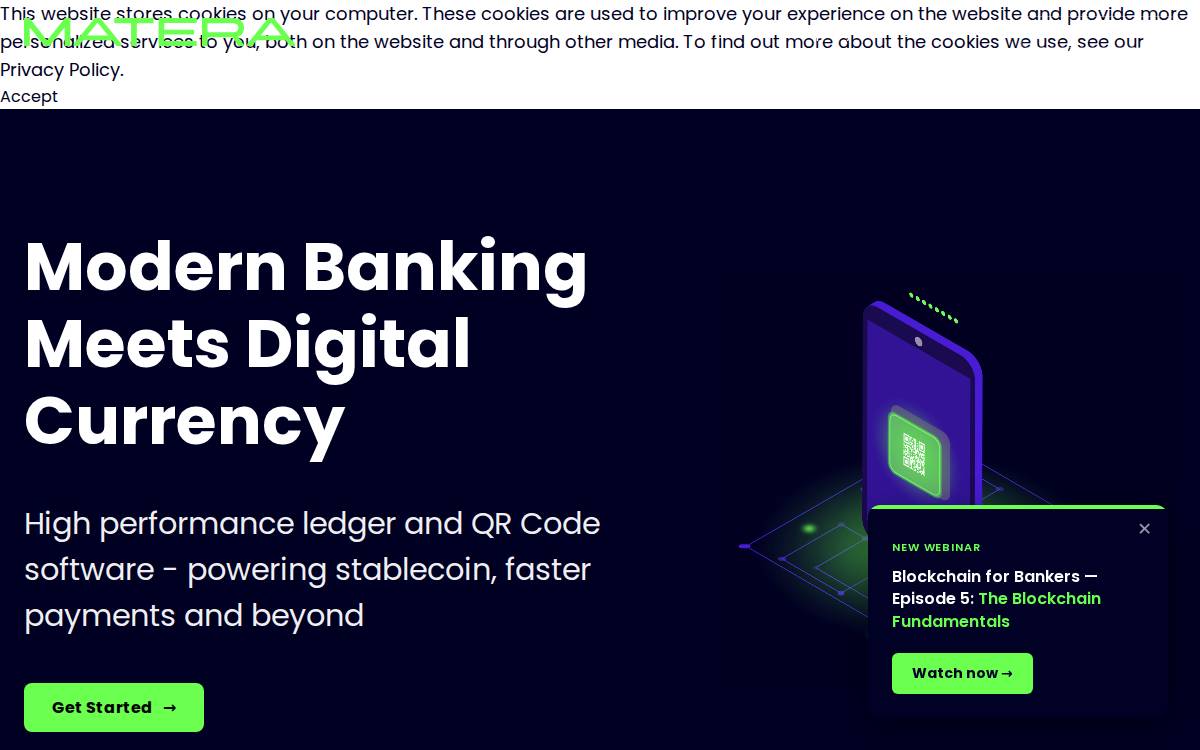 Matera website preview