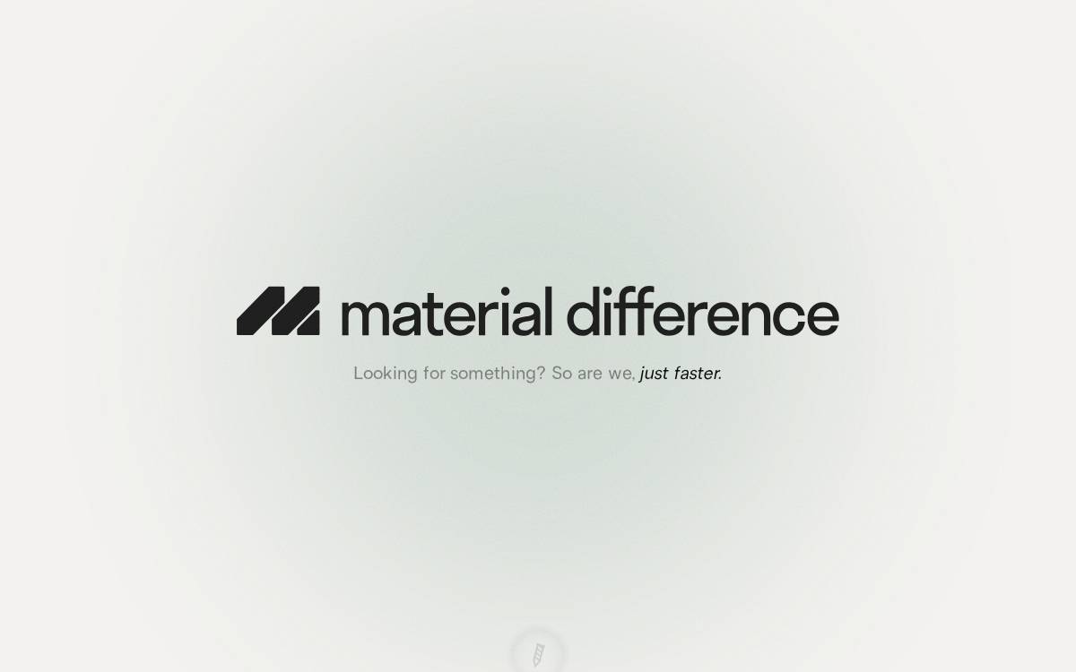 Material Difference website preview