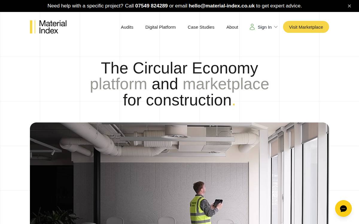 Material Index website preview