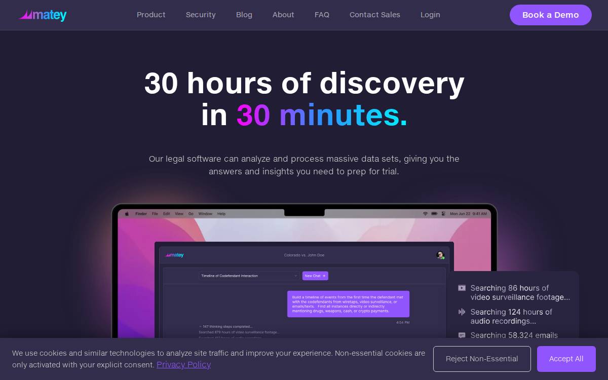 Matey AI website preview