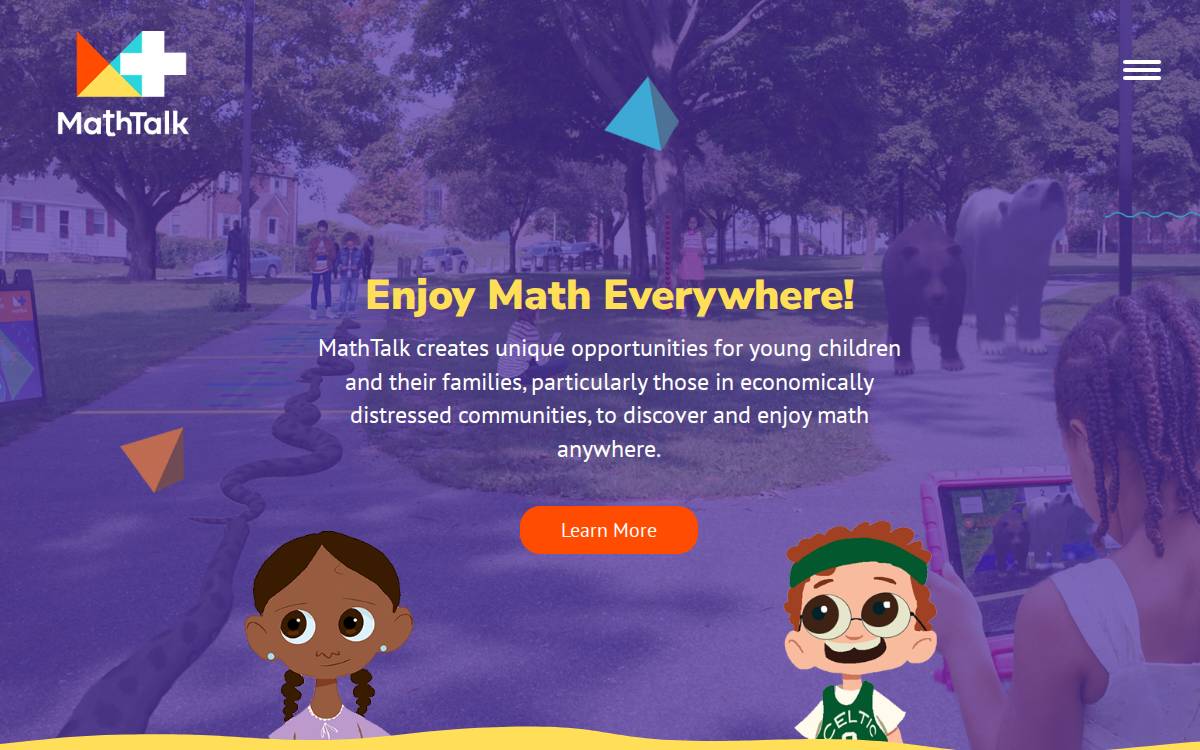 Math Talk website preview
