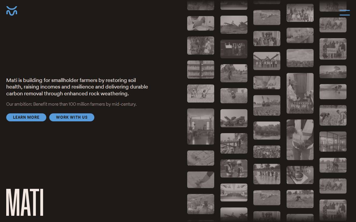 Mati Carbon website preview