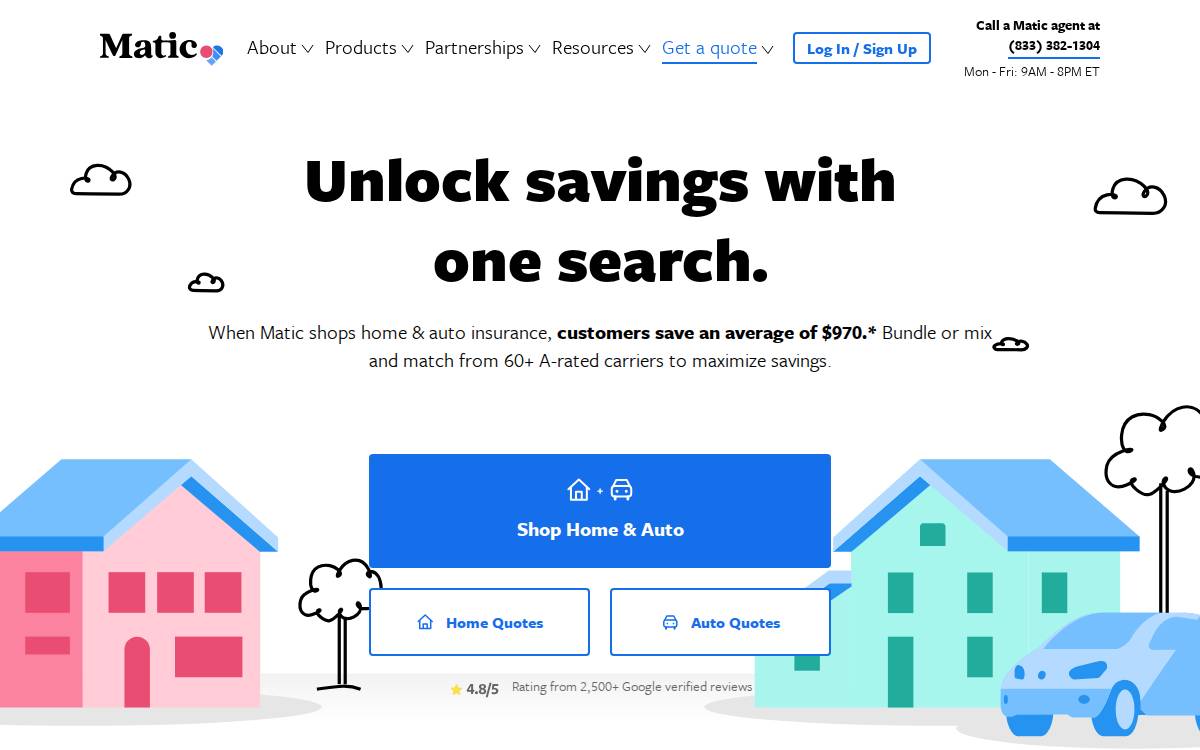Matic website preview