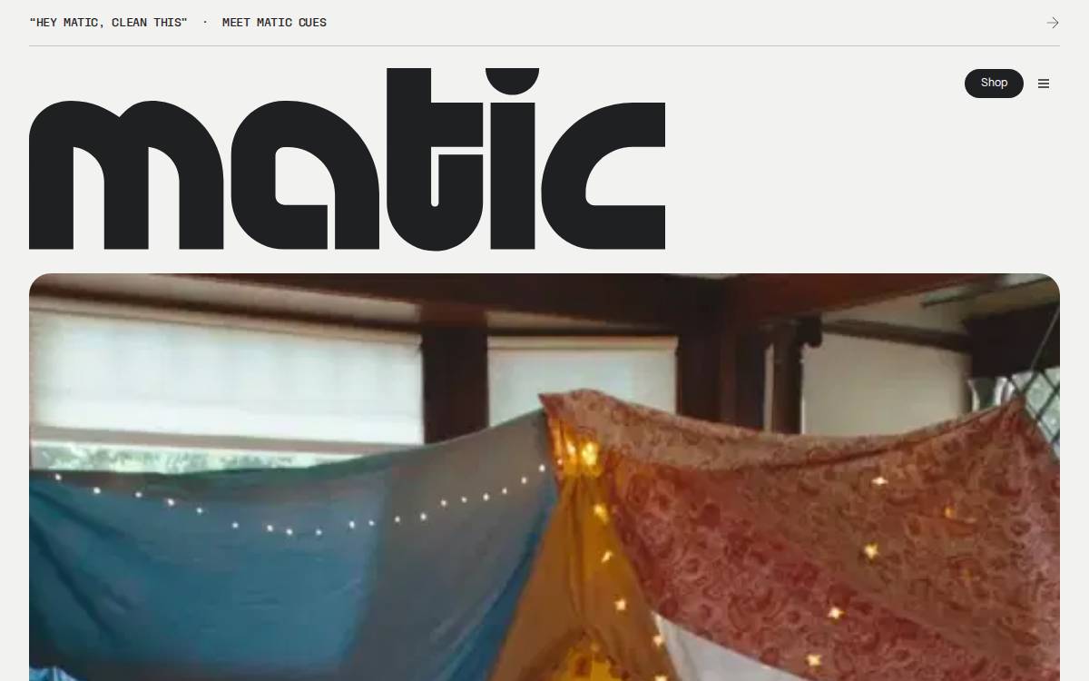 Matic Robots website preview
