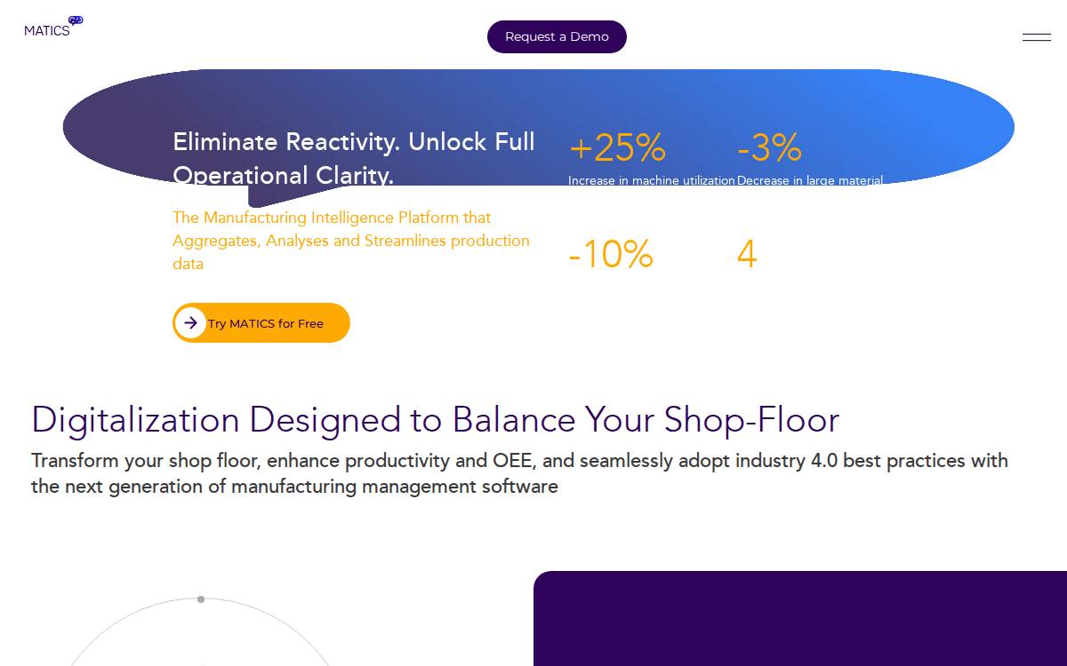 Matics website preview