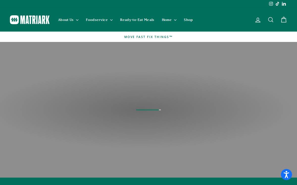 Matriark Foods website preview