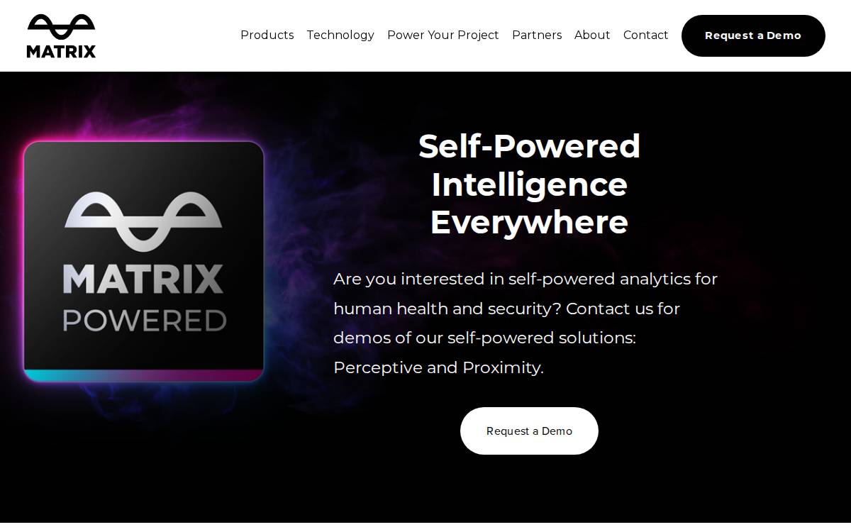 Matrix Industries website preview
