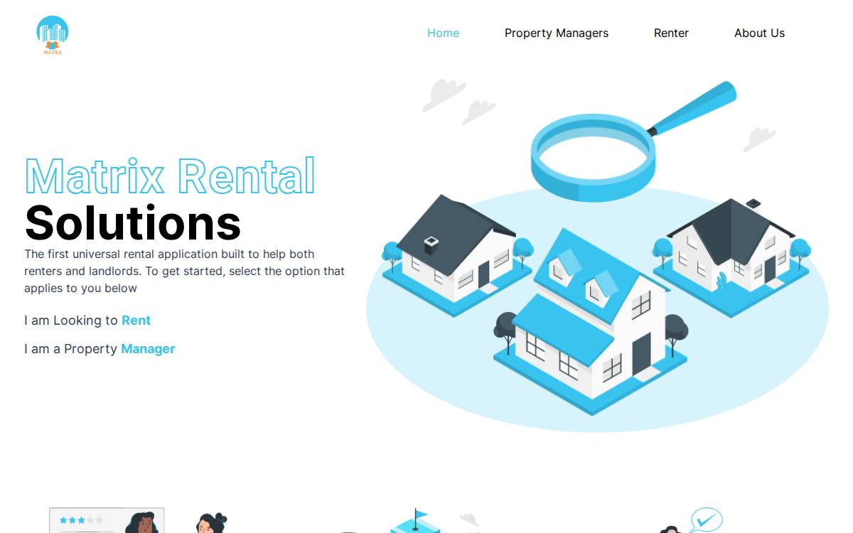 Matrix Rental Solutions, Inc. website preview