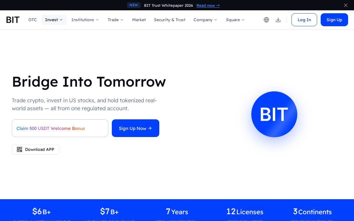 Matrixport website preview