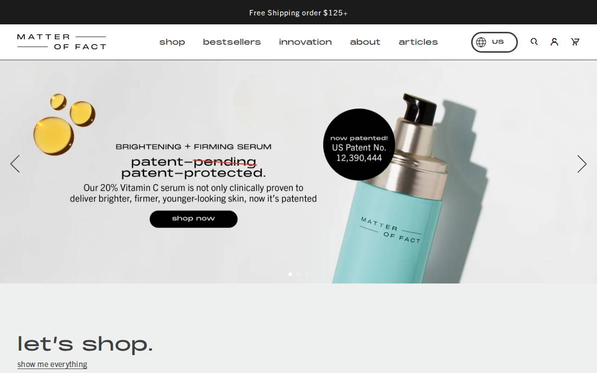 Matteroffact website preview