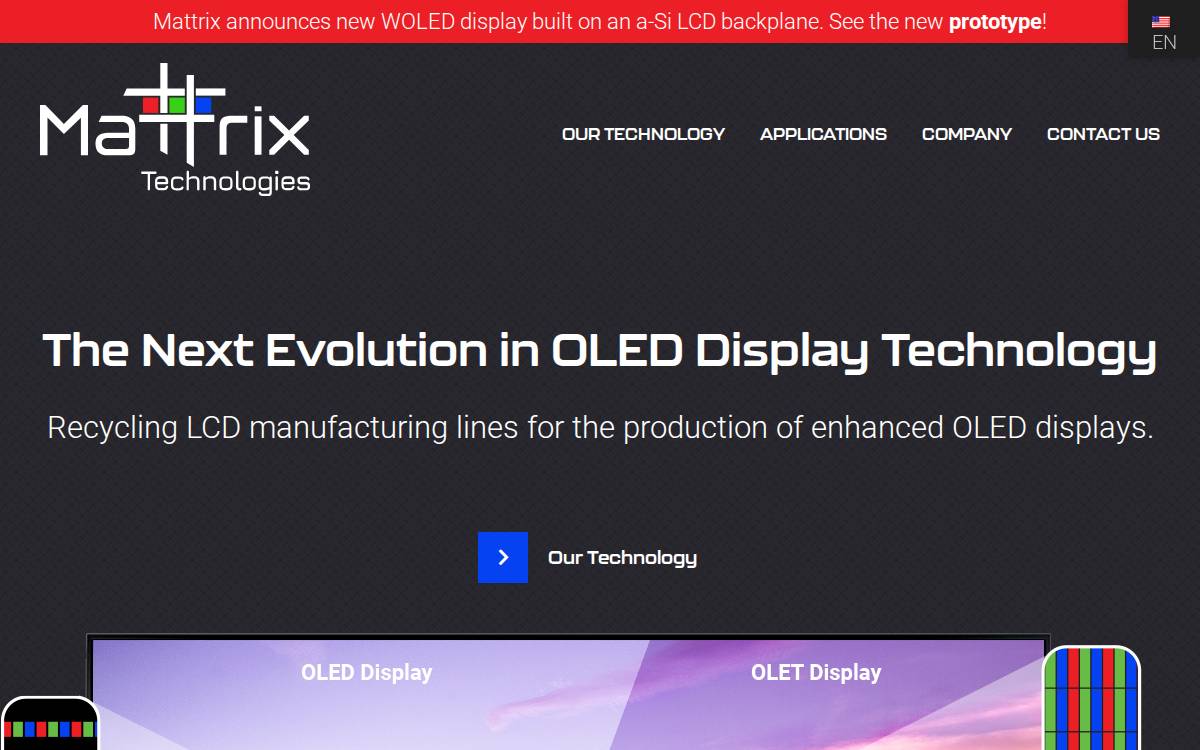 Mattrix website preview