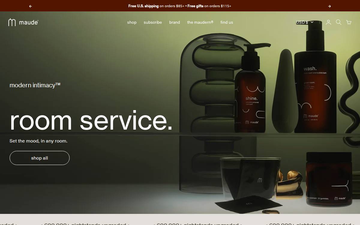 Maude website preview