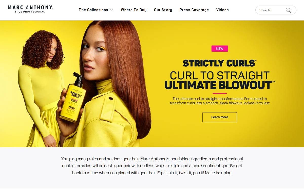 MAV Beauty website preview