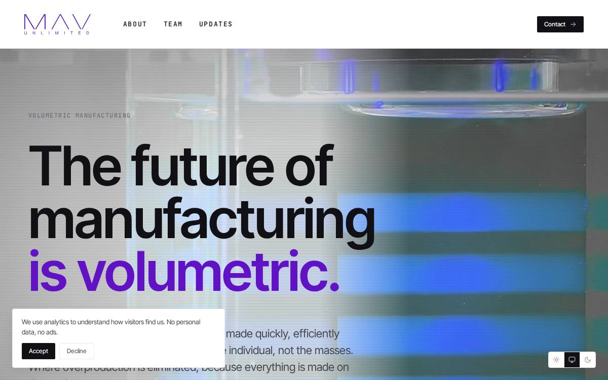 MAV Unlimited website preview