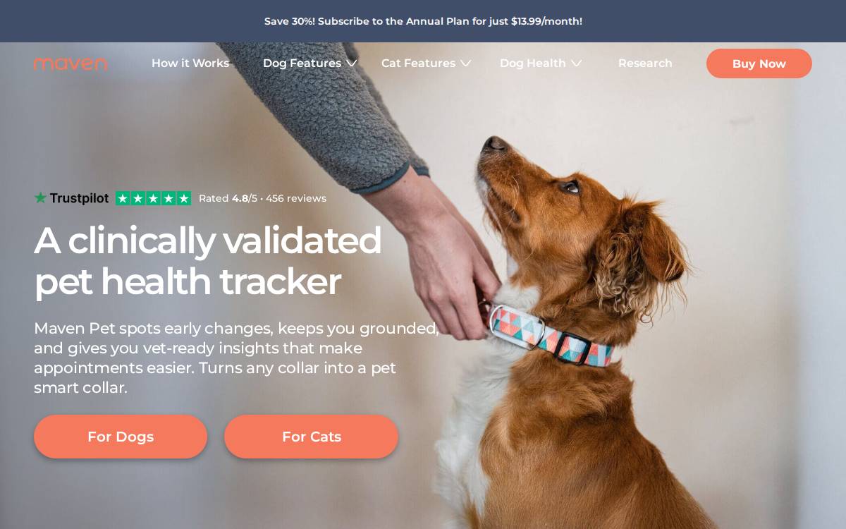 Maven Pet website preview