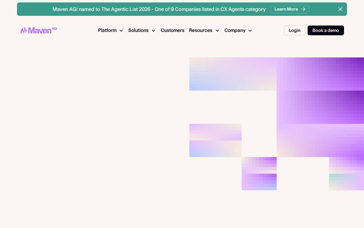 Maven AGI website preview