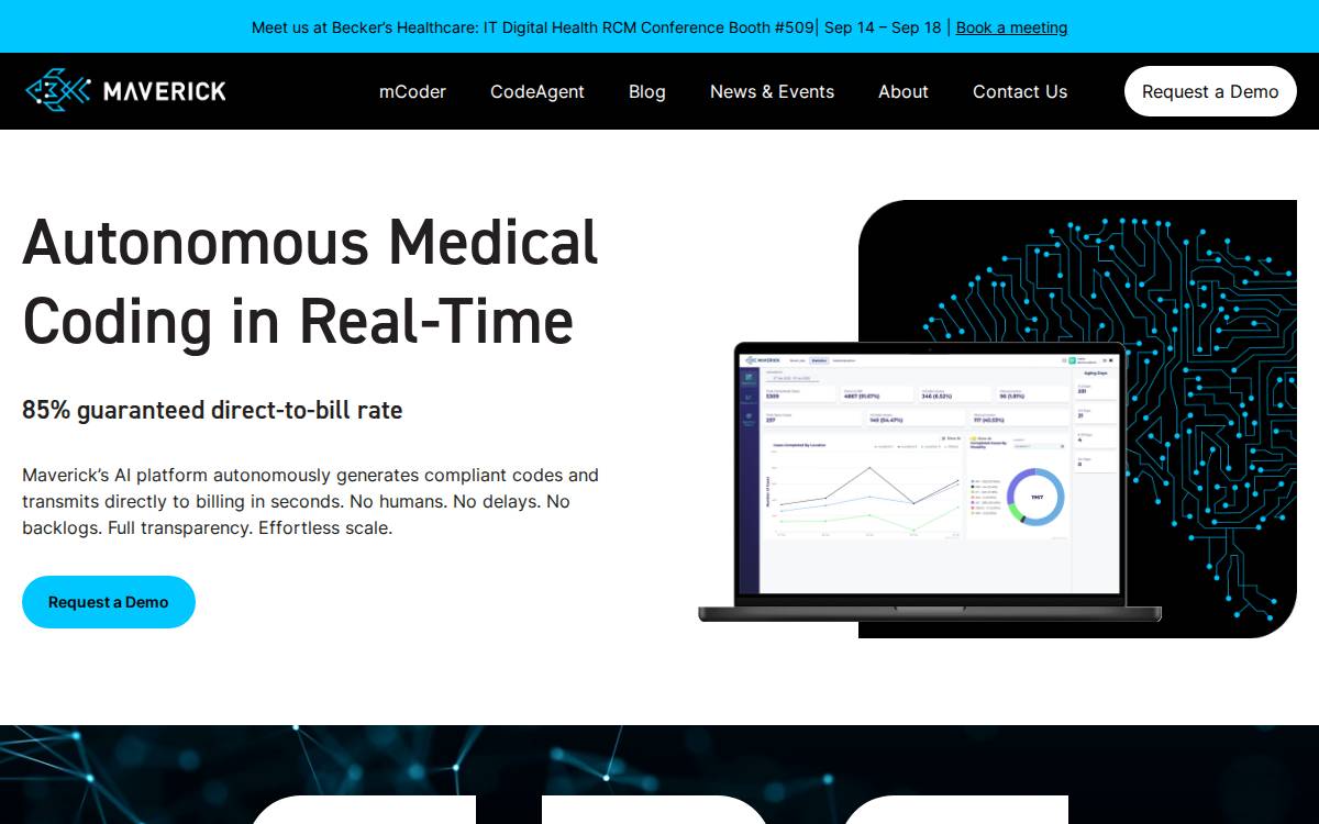 Maverick Ai website preview