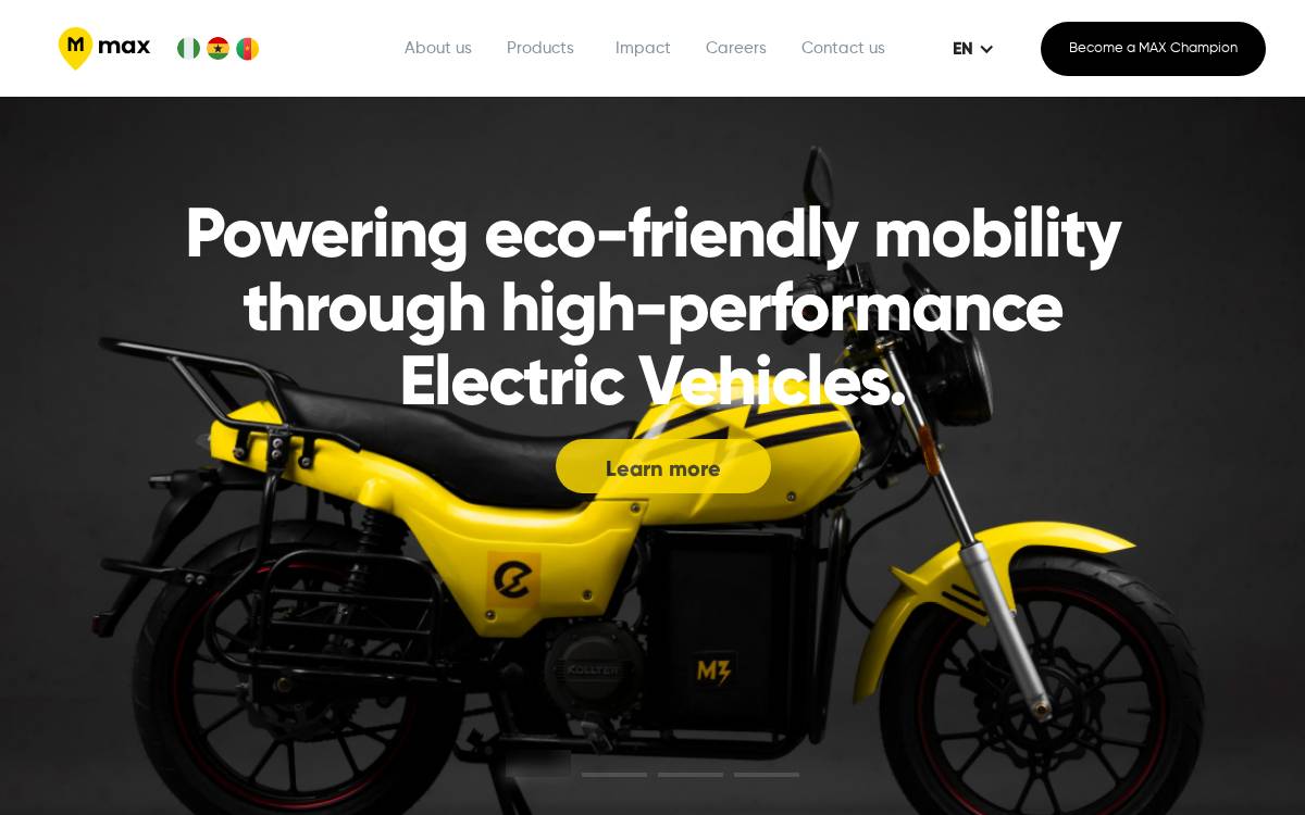 Max website preview