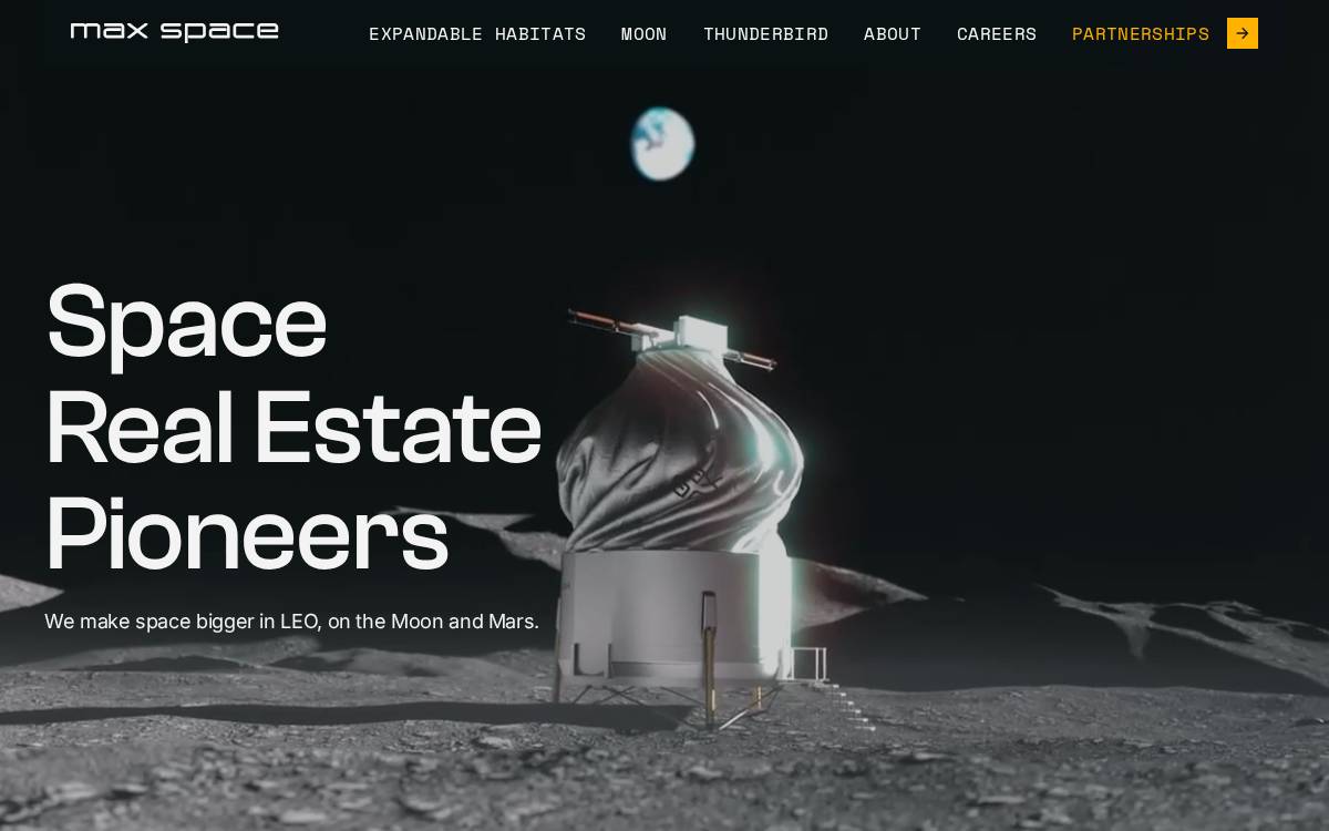 MAX SPACE website preview