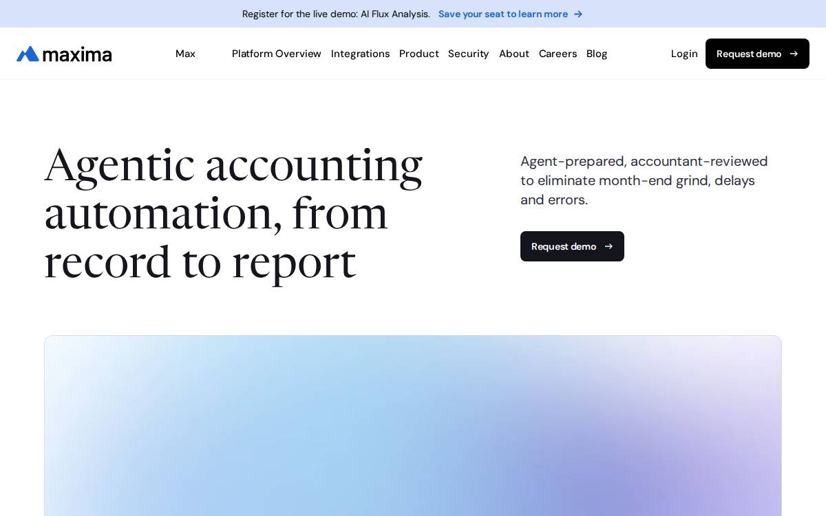 Maxima website preview