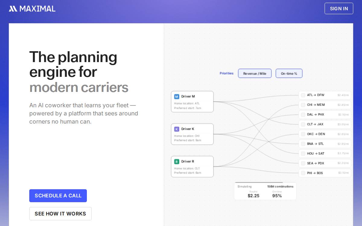 Maximal website preview