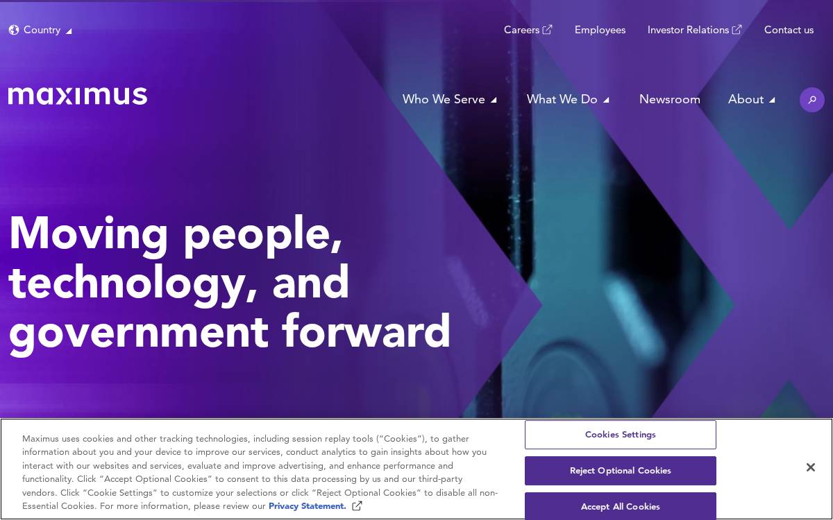 Maximus website preview