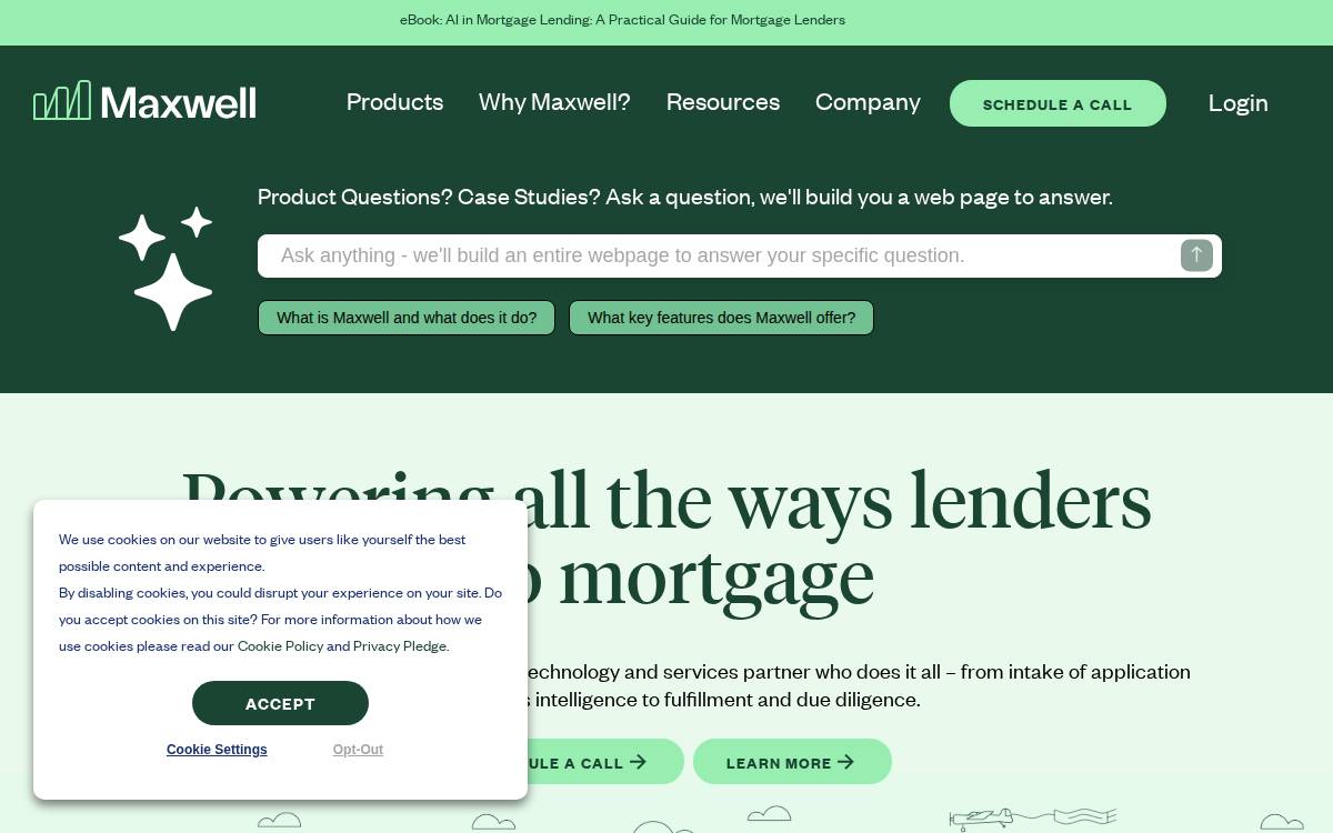 Maxwell Financial website preview