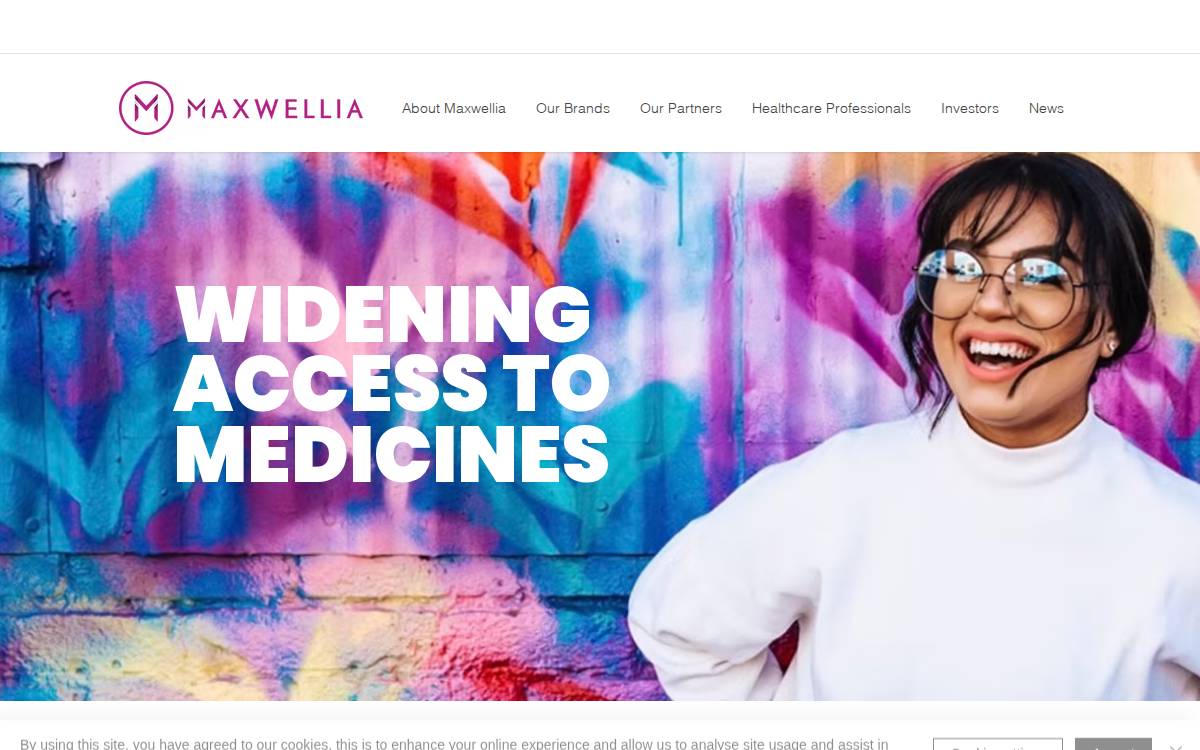 Maxwellia website preview