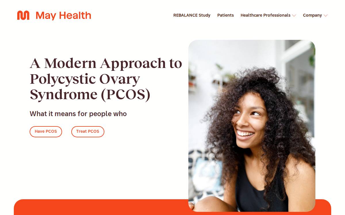 May Health website preview