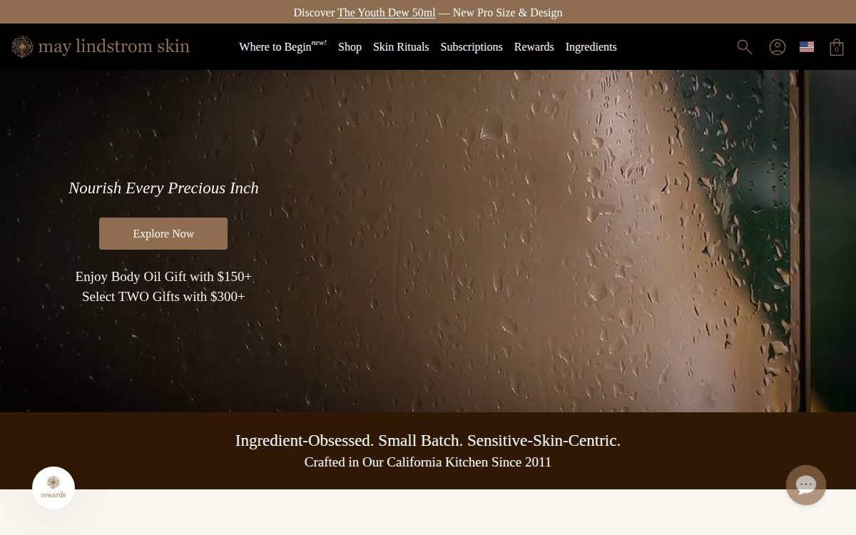 May Lindstrom Skin website preview