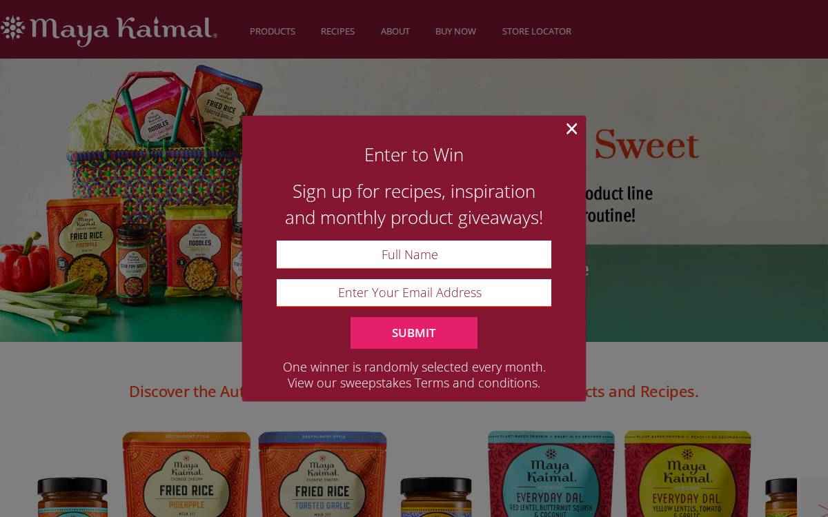 Maya Kaimal website preview